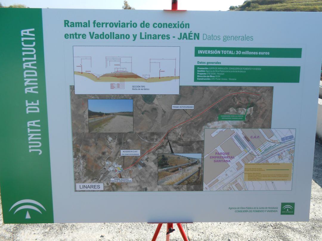 Proyecto del ramal ferroviario Linares Vadollano.