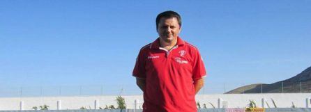 Cristóbal Moreno, entrenador del Jódar CF, al principio de la temporada