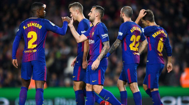 Paco Alcácer celebra su gol ante el Murcia 