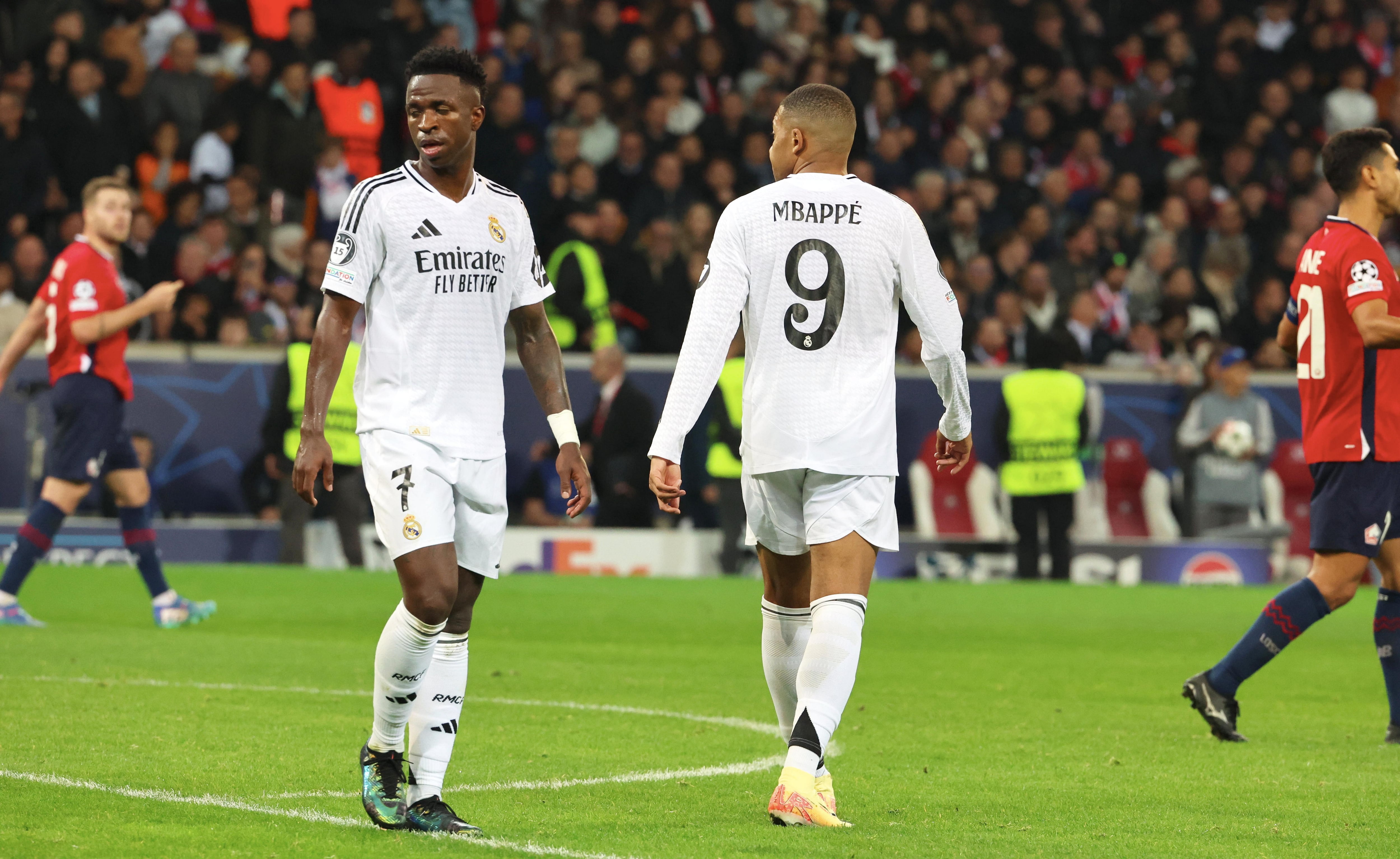 Vinicius junior y Kylian Mbappé.