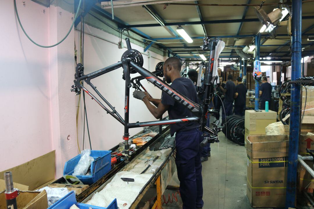 Cadena de producció de bicicletes