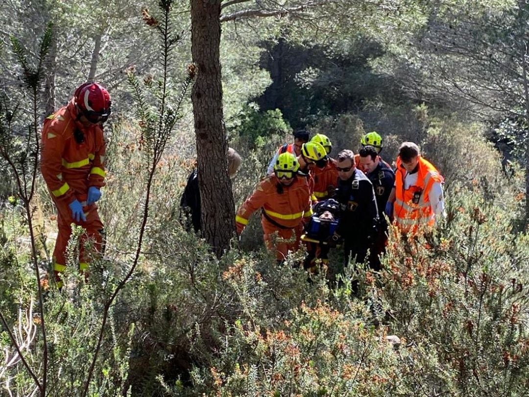 Rescate de una mujer en Gandia 