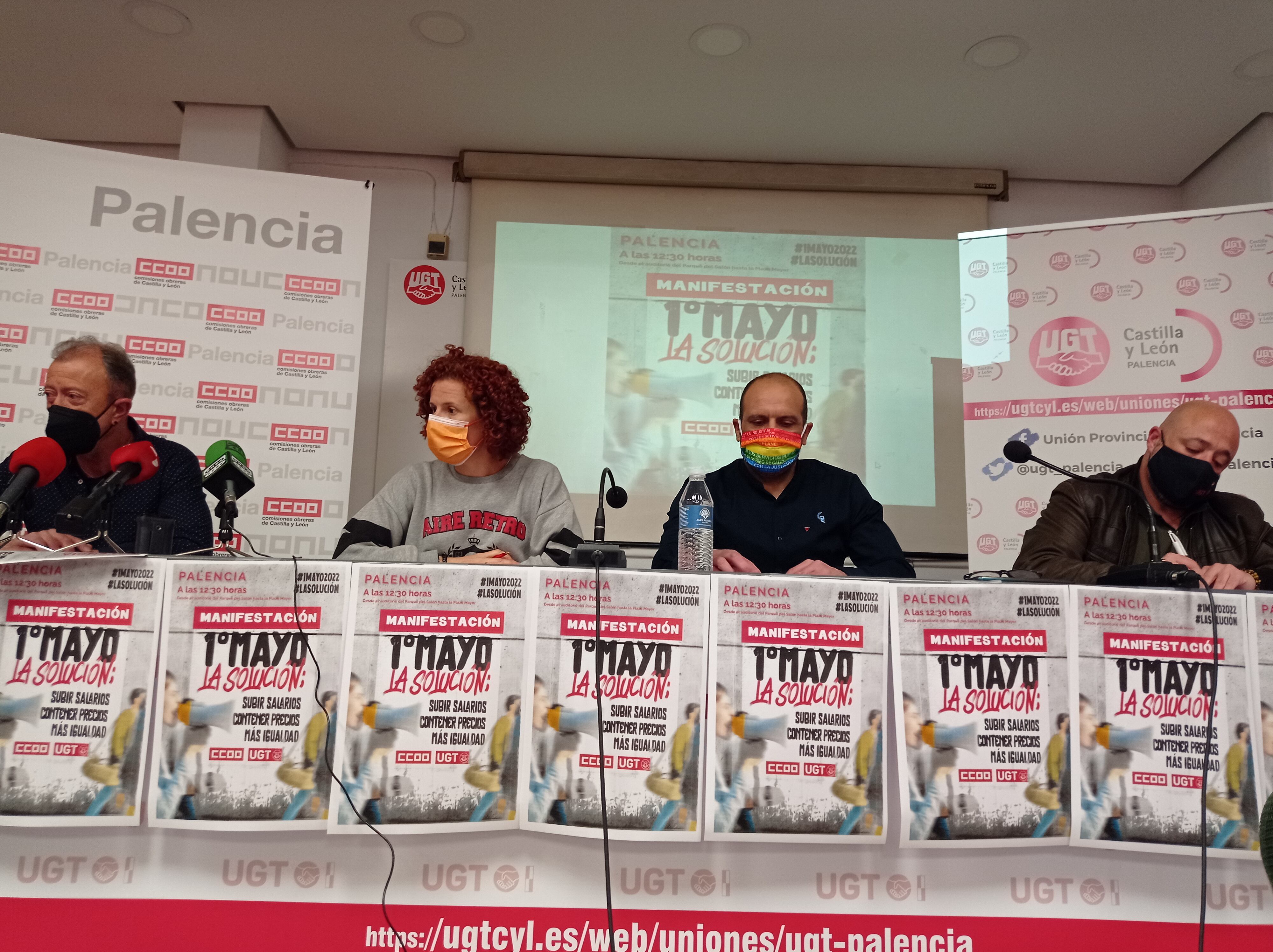 Presentación de los actos del 1º de mayo en Palencia