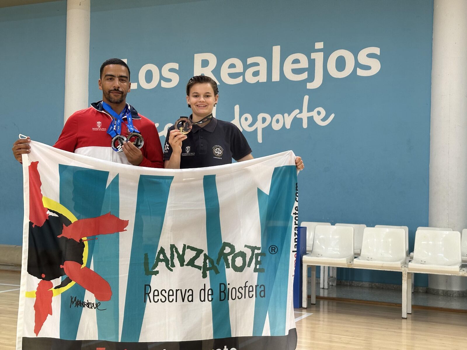 Amelie Skiba y Abdalla Eljaafari.