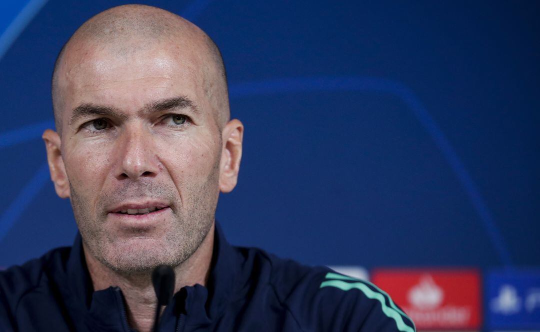 El técnico del Real Madrid Zinedine Zidane.