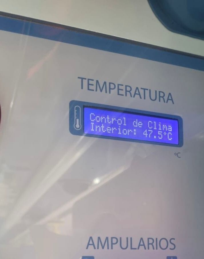 Temperaturas extremas en la cabina de una ambulancia