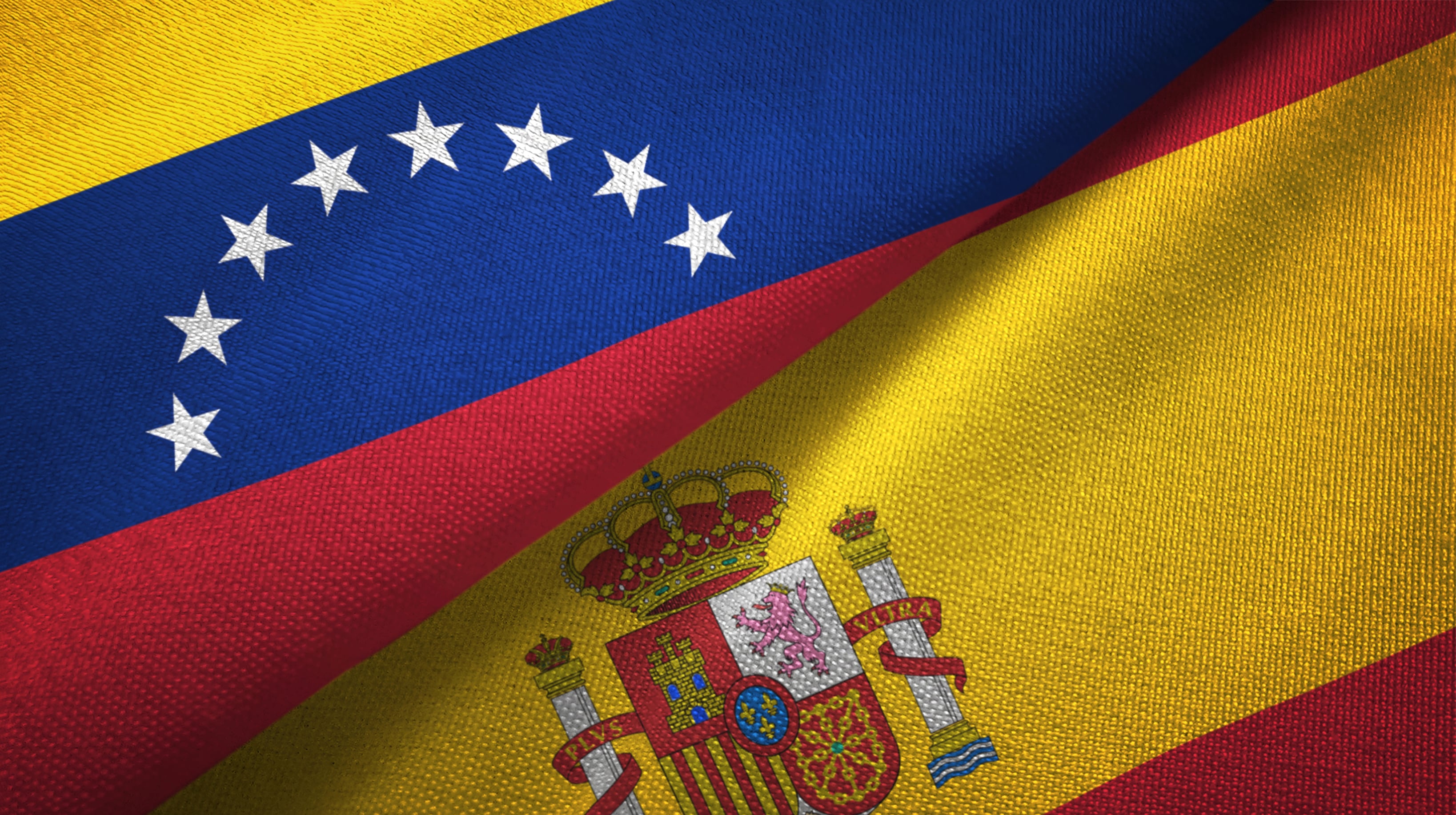 Banderas de Venezuela y España