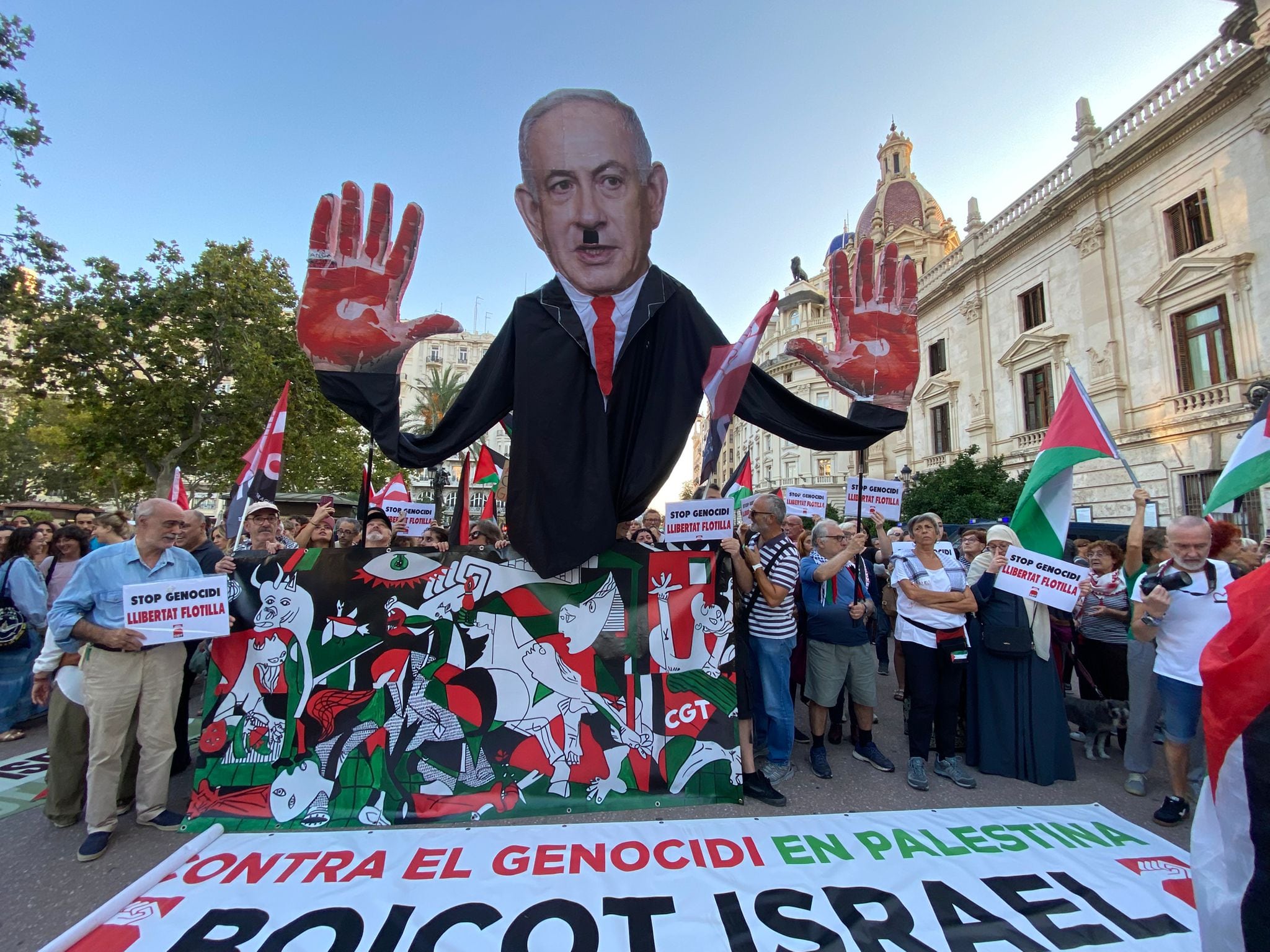 Concentraciones en la Comunitat Valenciana para pedir la liberación de los activistas detenidos por Israel