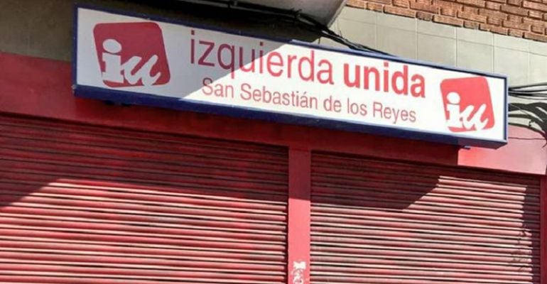 La sede de Izquierda Unida en San Sebastián de los Reyes