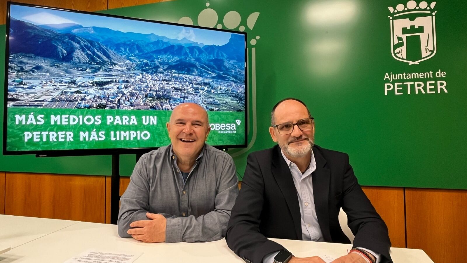 Ramón Poveda y Fernando Díaz, concejales de Hacienda y Servicios Generales del Ayuntamiento de Petrer