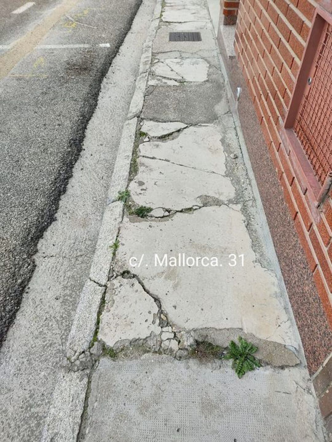 calle Mallorca en el barrio del Cristo (Palencia)