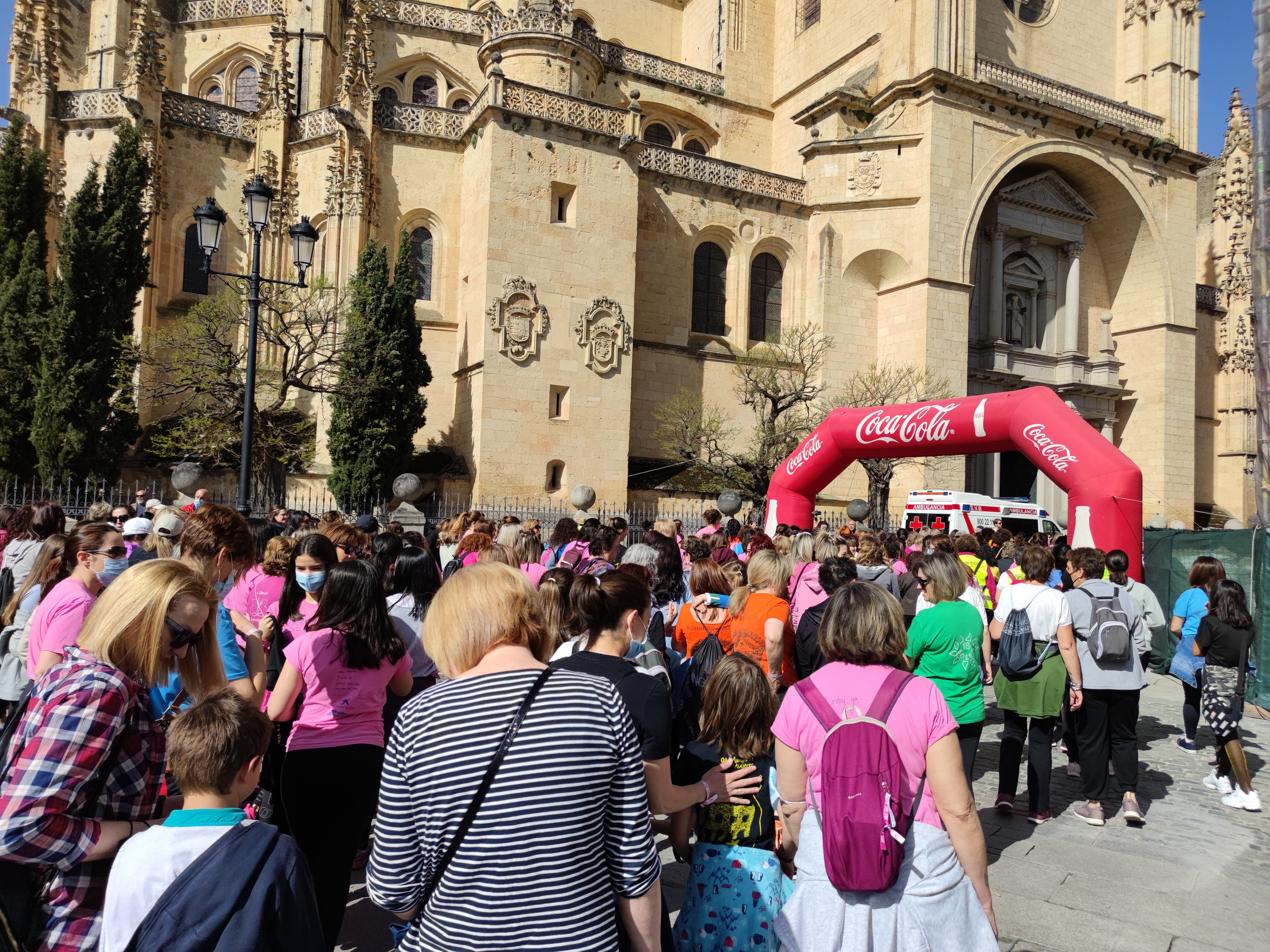 Salida de la 14 edición de la Marcha de Mujeres de Segovia