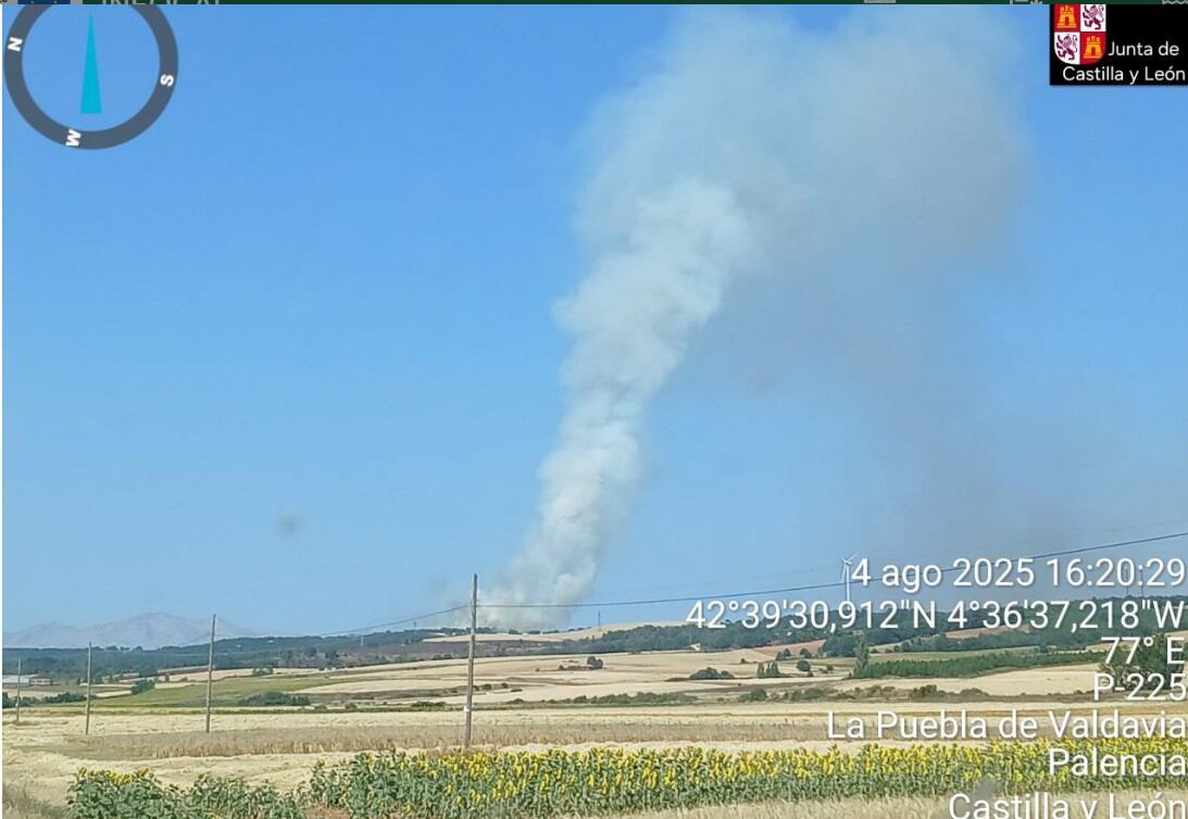 Imagen del incendio