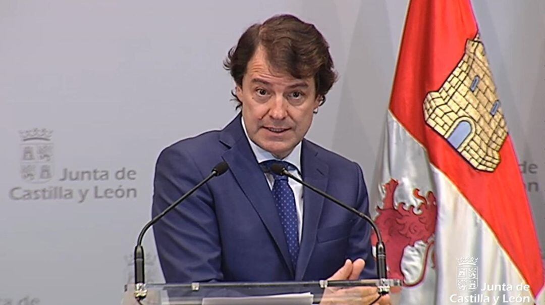 El presidente de la Junta de Castilla y León, Alfonso Fernández Mañueco. 
 