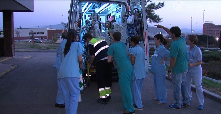 Traslado al hospital de Valdecilla