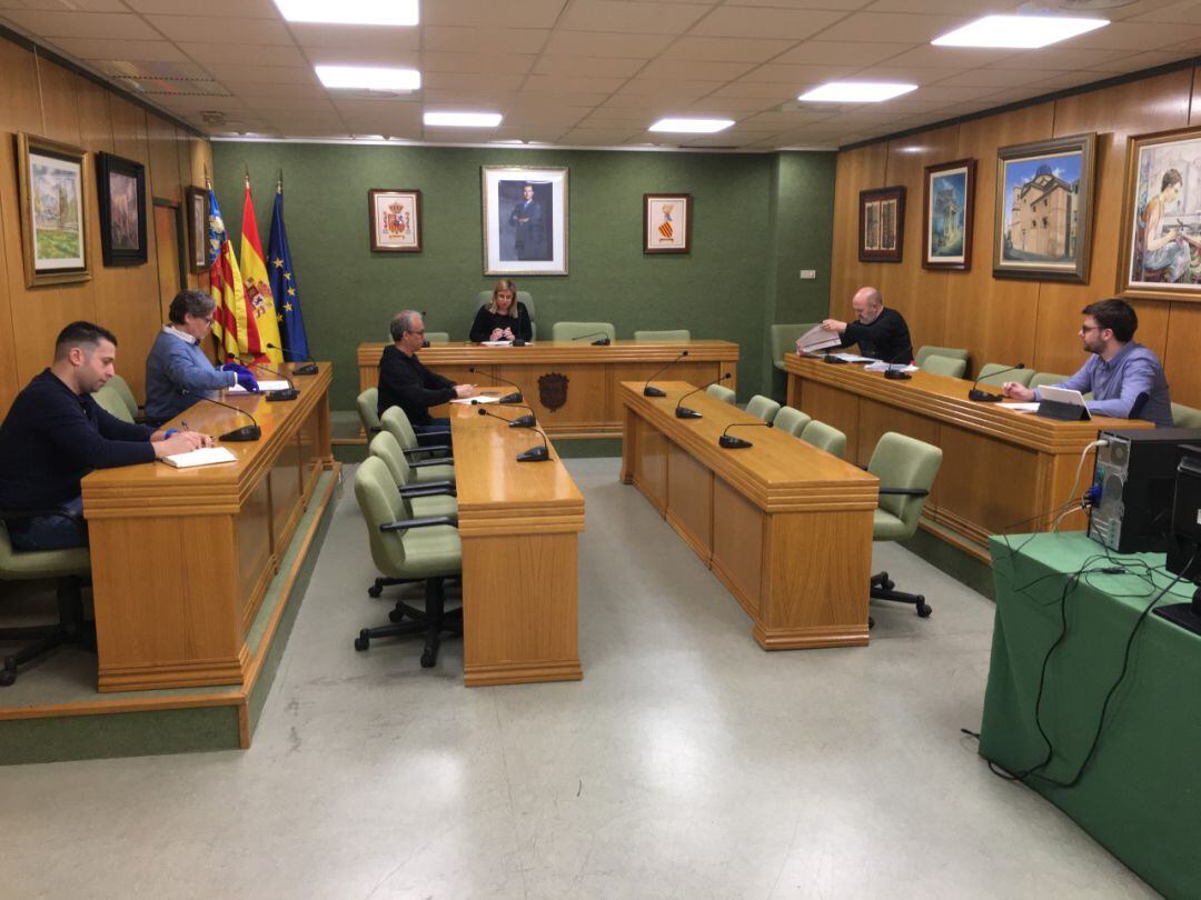 Reunión de los portavoces municipales del Ayuntamiento de Petrer 