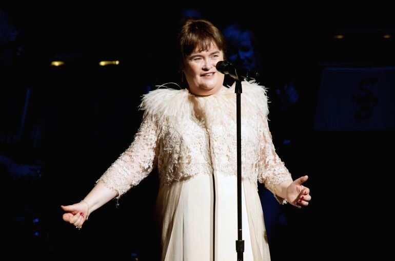 Susan Boyle durante una actuación. 