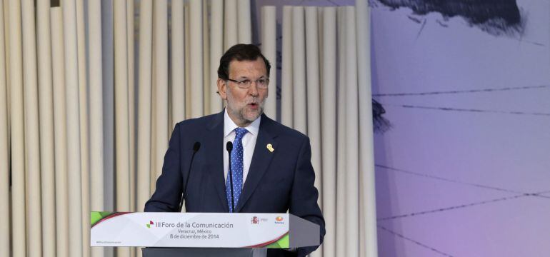 Mariano Rajoy durante su intervención en Veracruz (México).