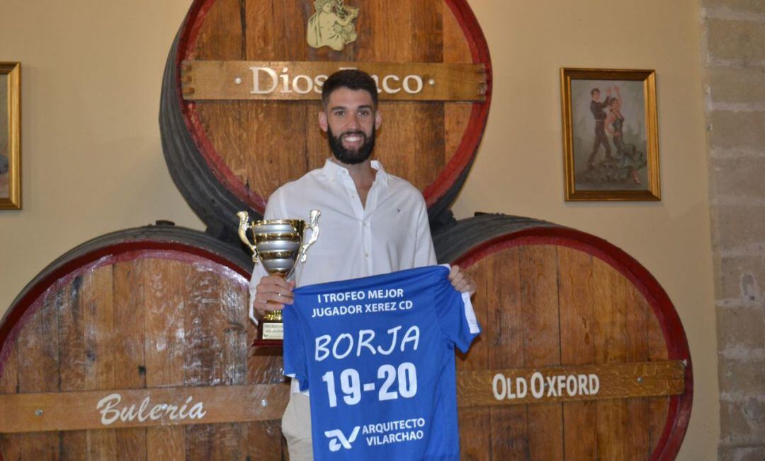 Borja Jimenez recibió hace dos temporadas el premio al mejor jugador 