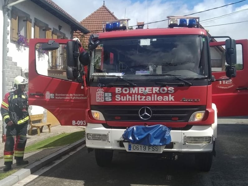 Imagen de los Bomberos de Navarra.