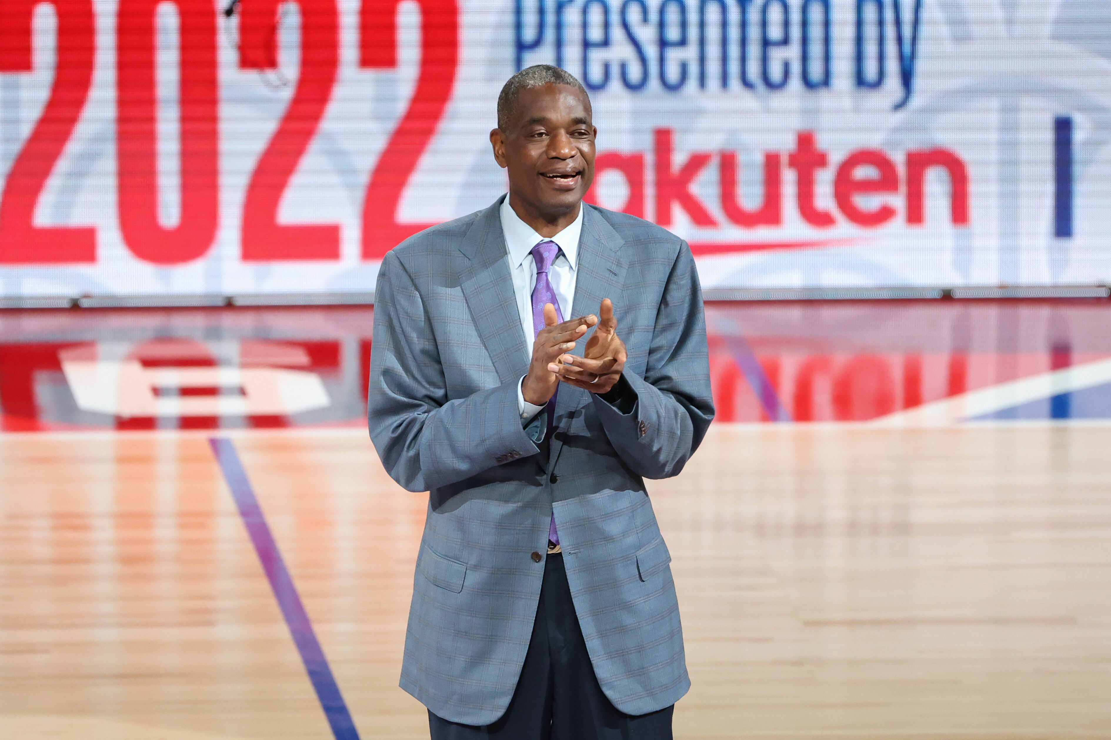 Dikembe Mutombo, en un acto de la NBA.