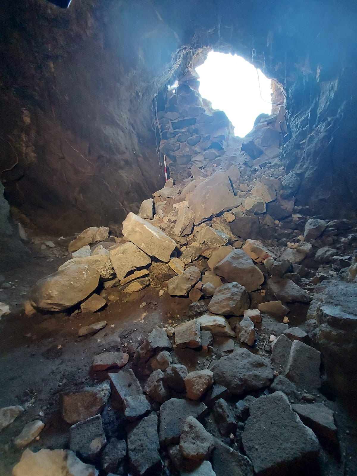 Imagen desde dentro de la cueva