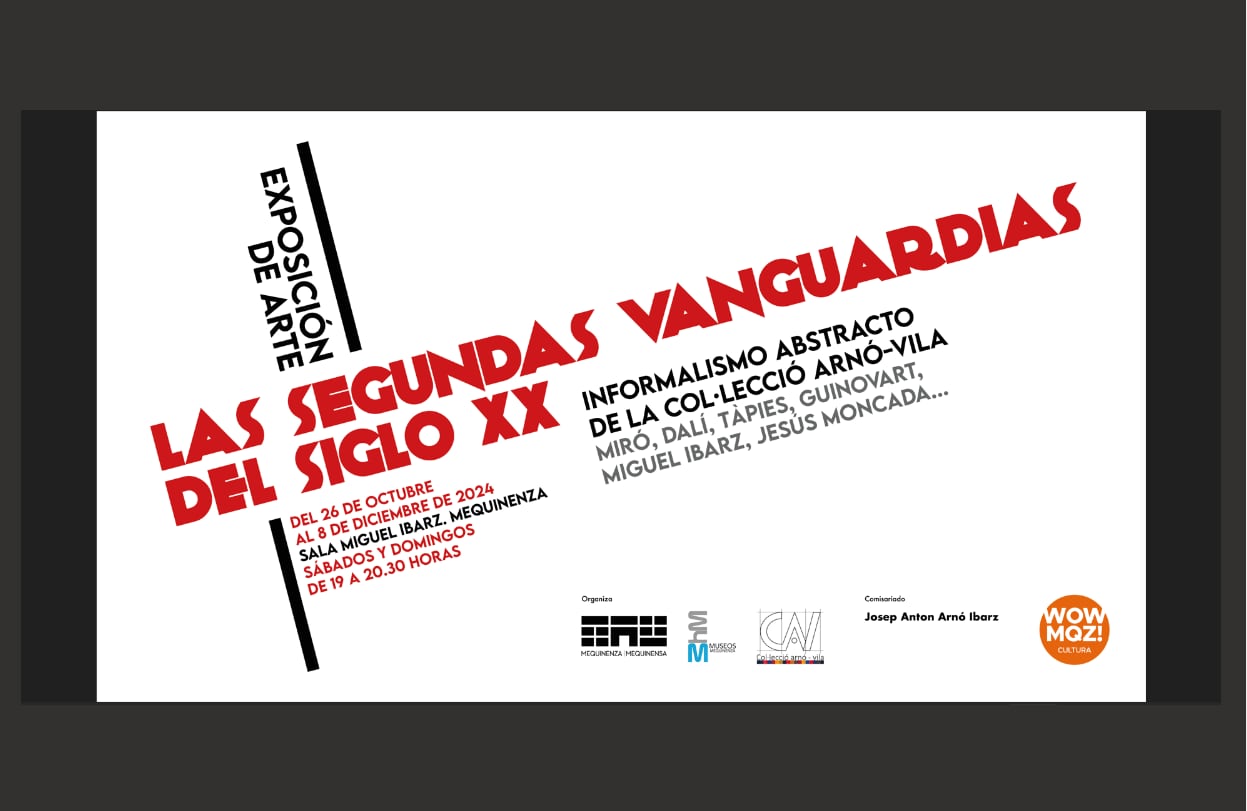 Cartel de la exposición &quot;Las segundas vanguardias del siglo XX&quot;.