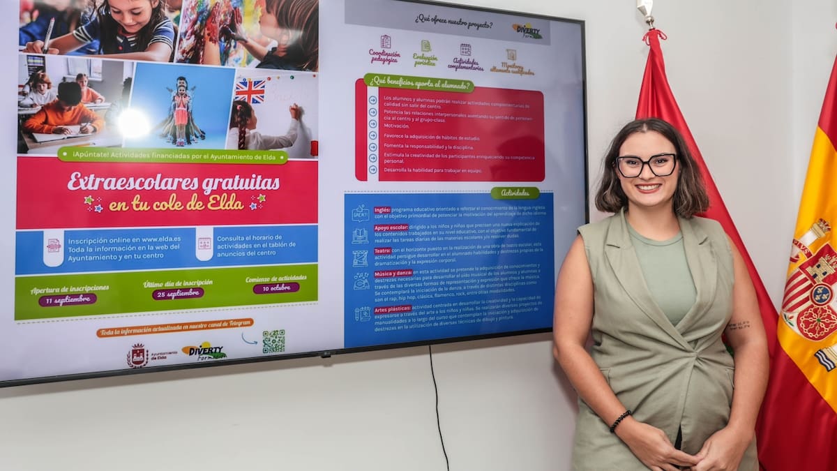 Elda abrirá el 11 de septiembre las inscripciones de las actividades extraescolares 2024-2025