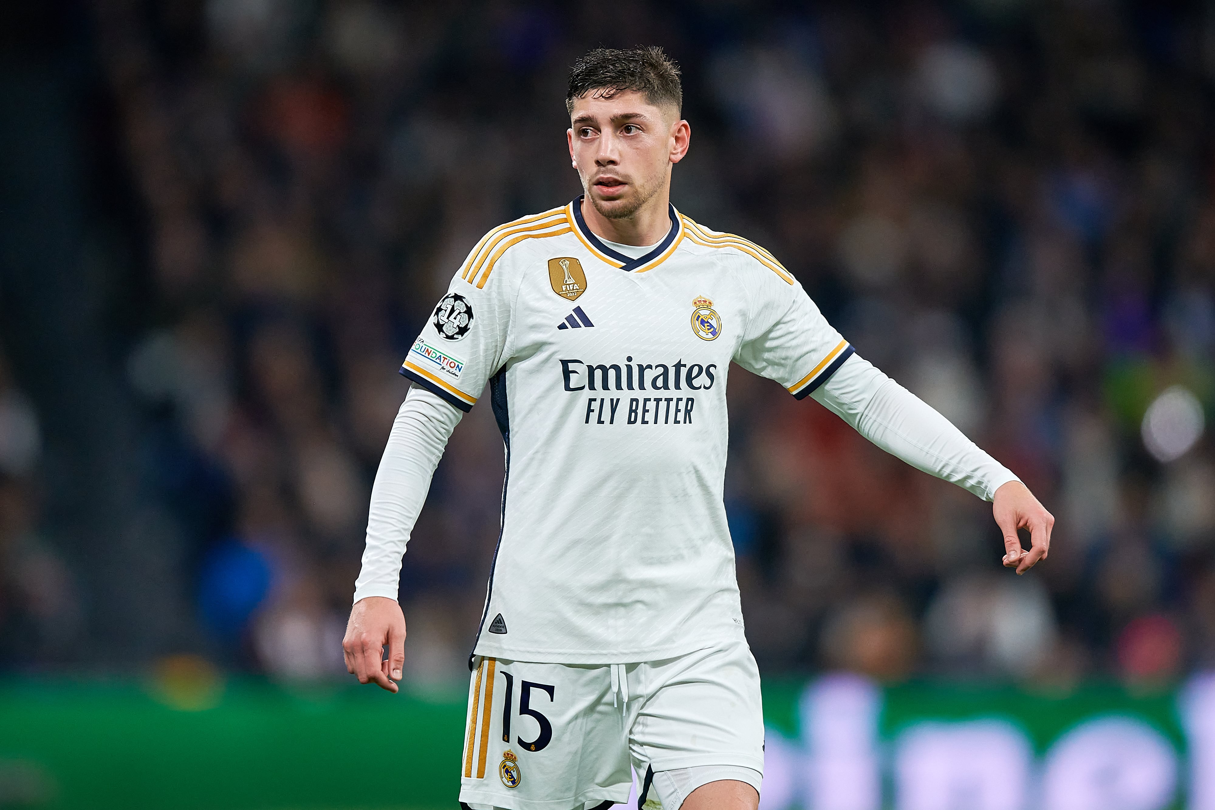 Fede Valverde, durante el último partido del Real Madrid ante el Valencia