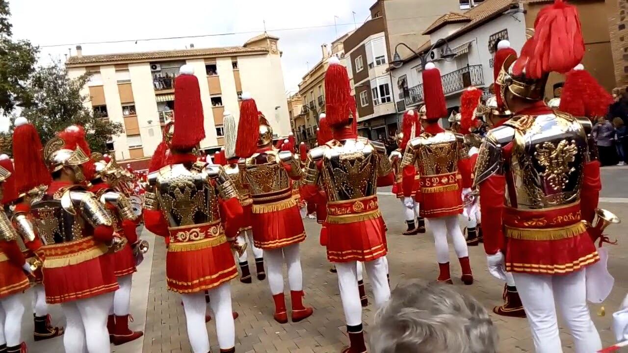 Un momento de un desfile de los Armaos de Bolaños