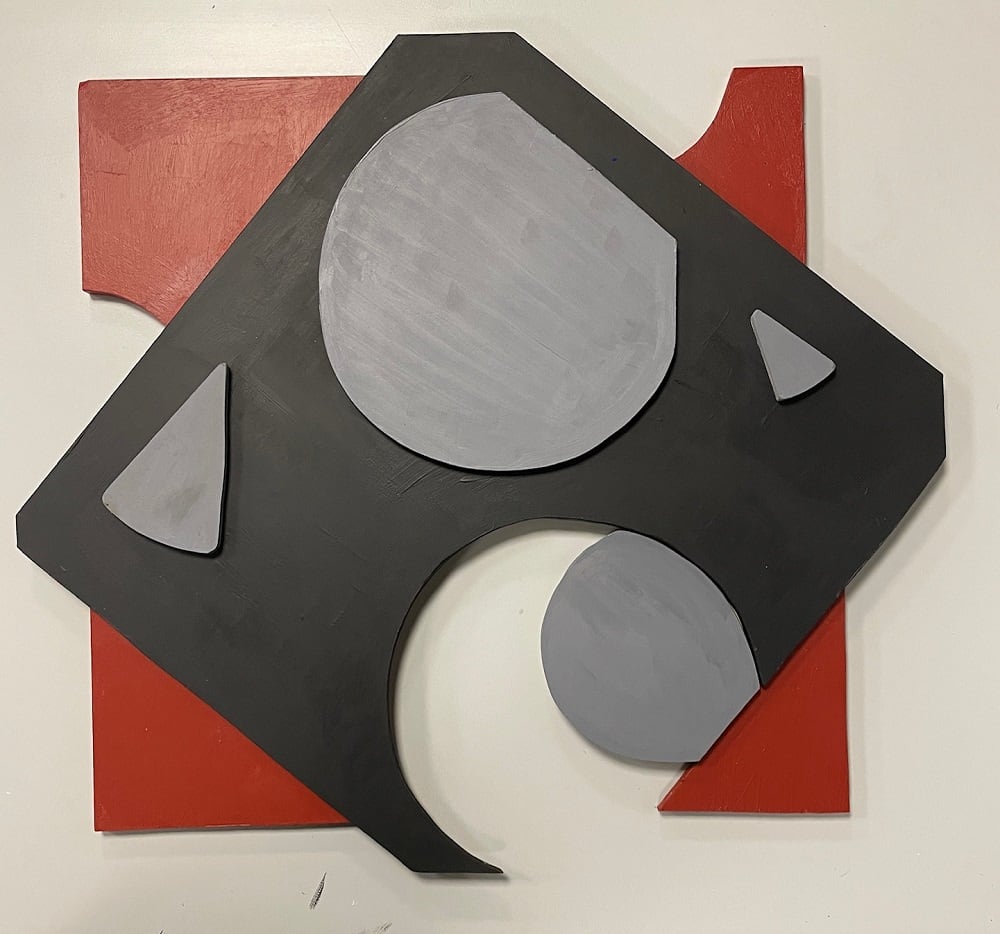 Obra integrada en la exposición de ‘Equilibrio constructivo’, de Ángel Hernández Pérez y Javier Bravo Izquierdo