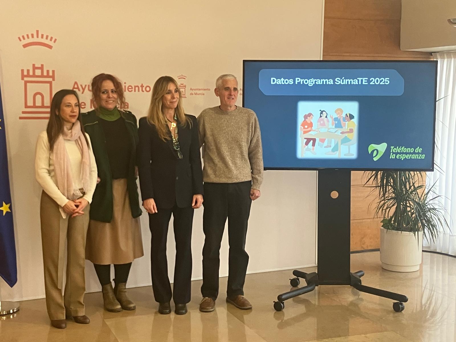 Los datos del programa SúmaTE durante 2025 se han presentado en el Ayuntamiento de Murcia