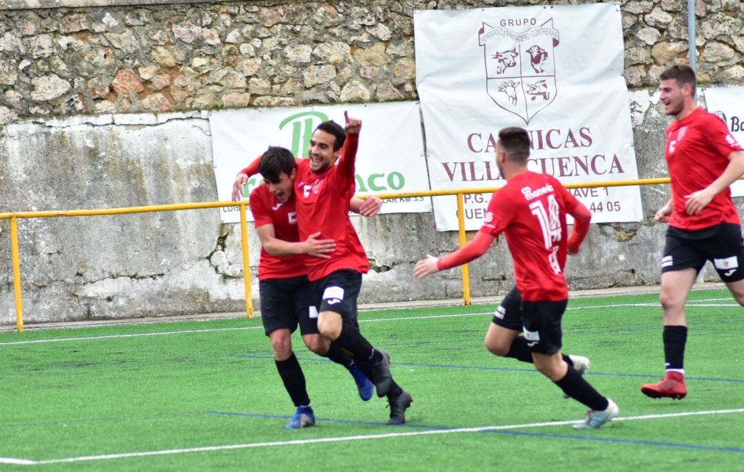 Xavi celebra el gol de la victoria