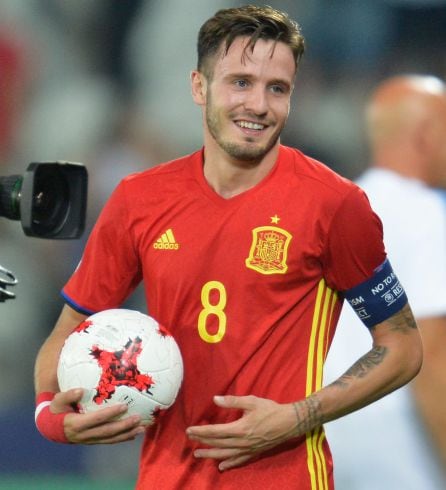 El centrocampista de la sub-21 Saúl Ñíguez.