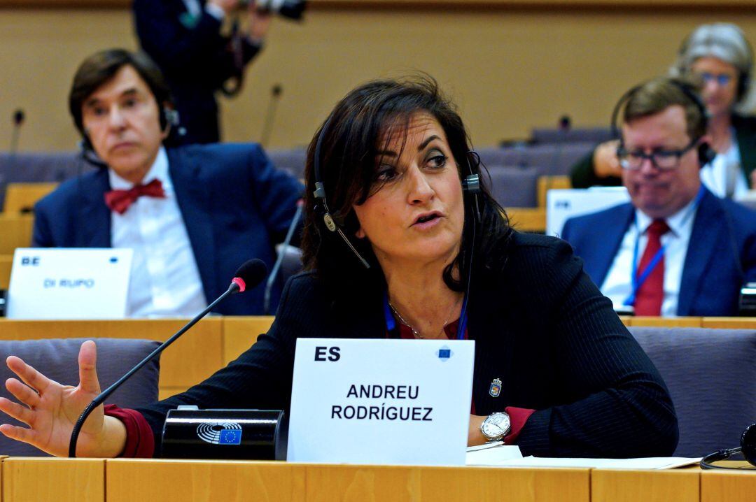 Concha Adreu en la sesión del Comité de las Regiones en Bruselas