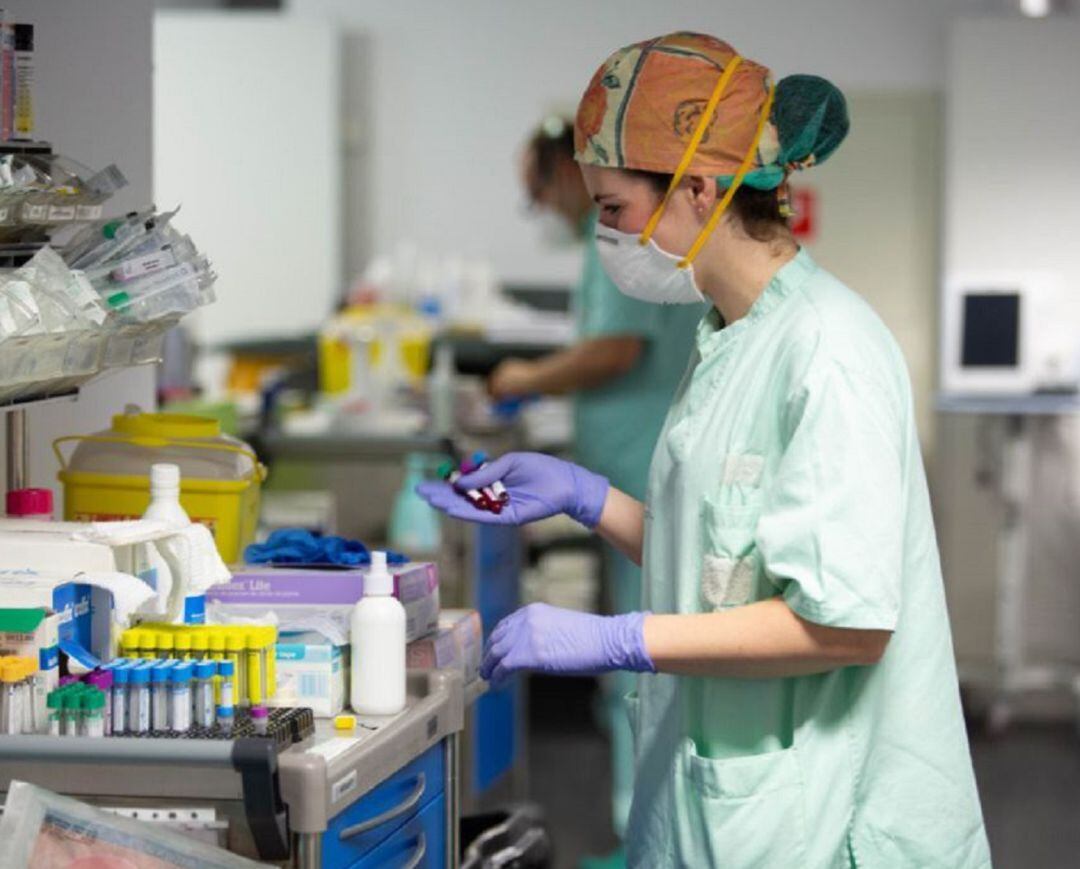 Sanitaria con muestras