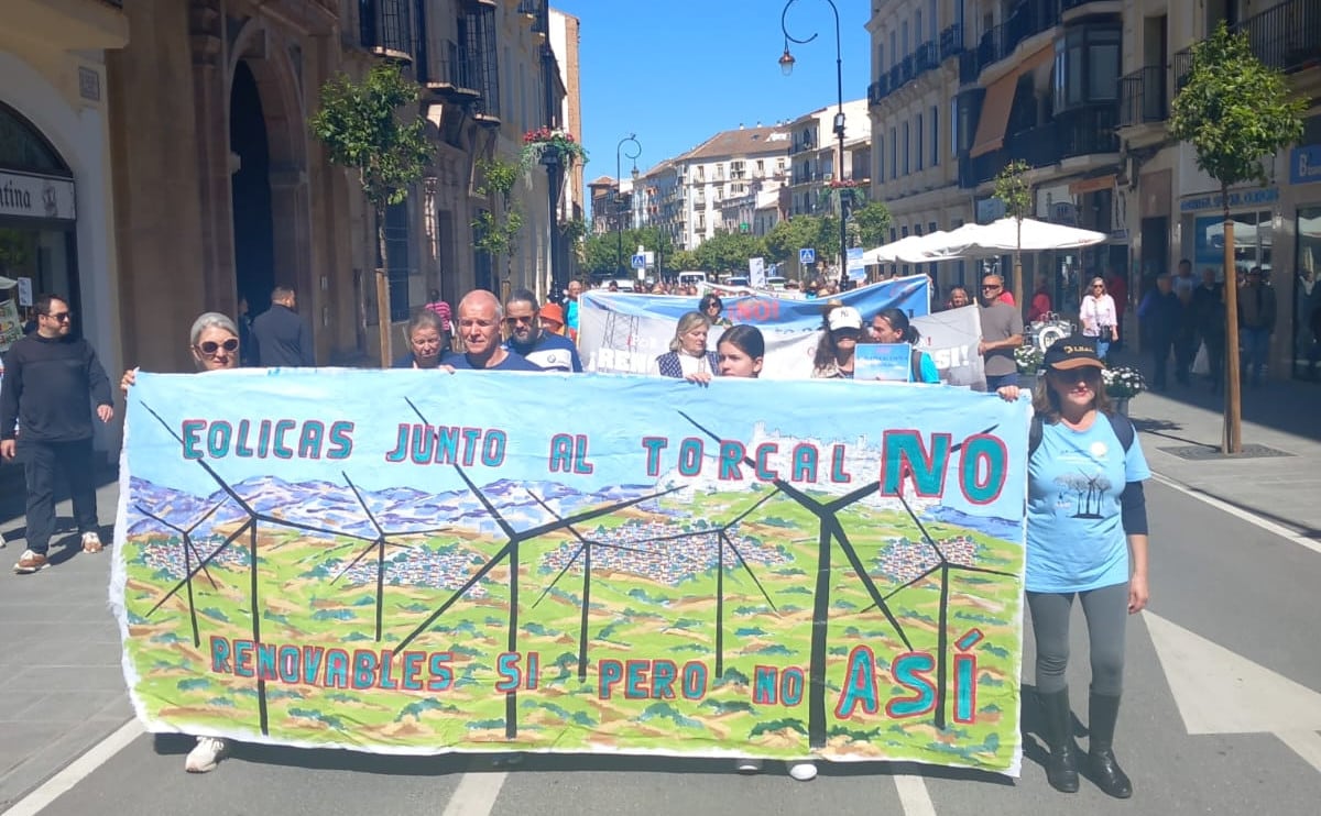 Concentración  en contra de los parques eólicos proyectados el Sur del Torcal