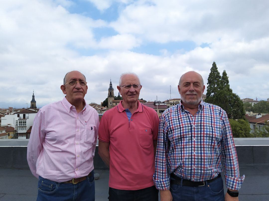 Jaime Bobadilla, Daniel Fernández y Luis Marí Barruso, del Banco de Alimentos de Álava.