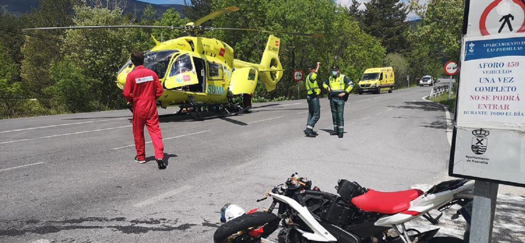 La Guardia Civil de Tráfico investiga las causas del accidente en la M-604