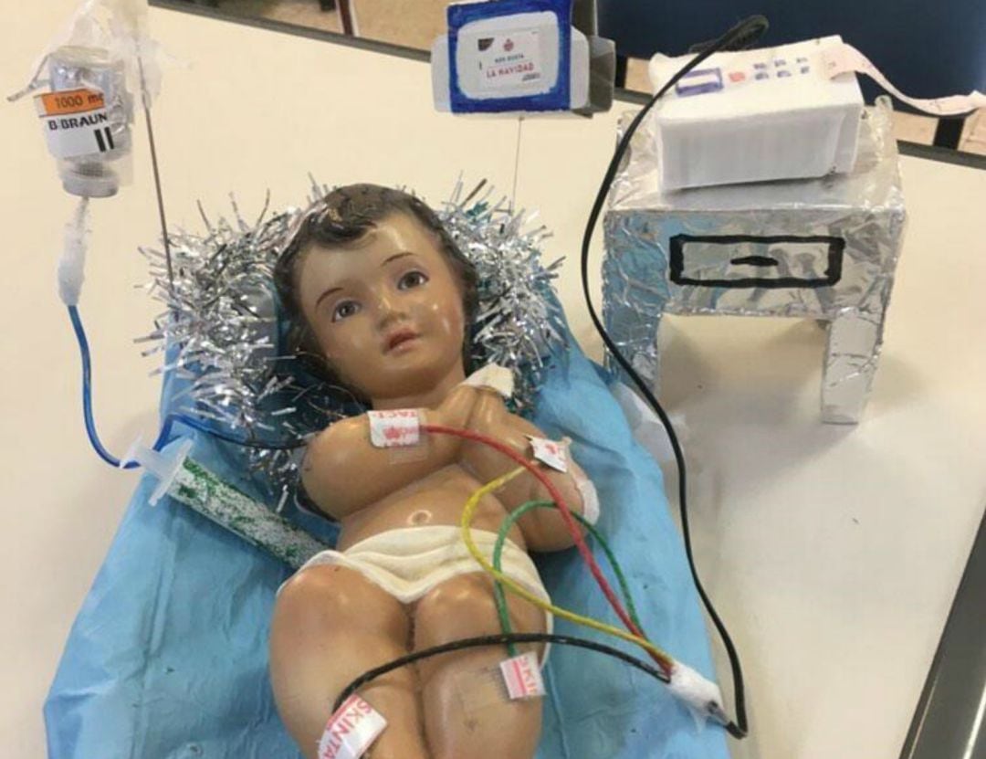 Niño Jesús en la unidad de cuidados paliativos del hospital de Salamanca.