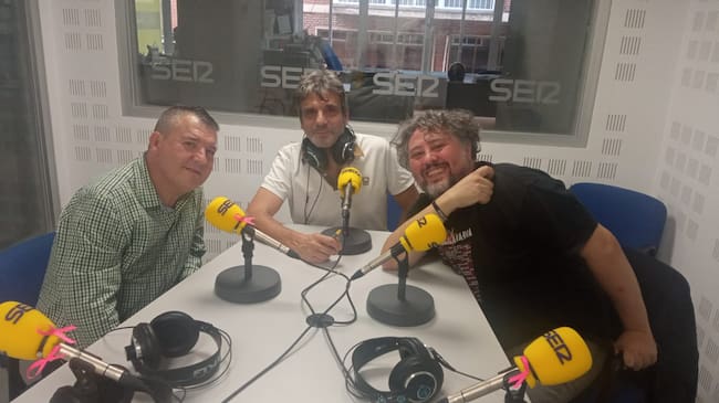 Emilio Herreros, junto a los clásicos Diego Rodríguez y Carlos Lanza en la SER
