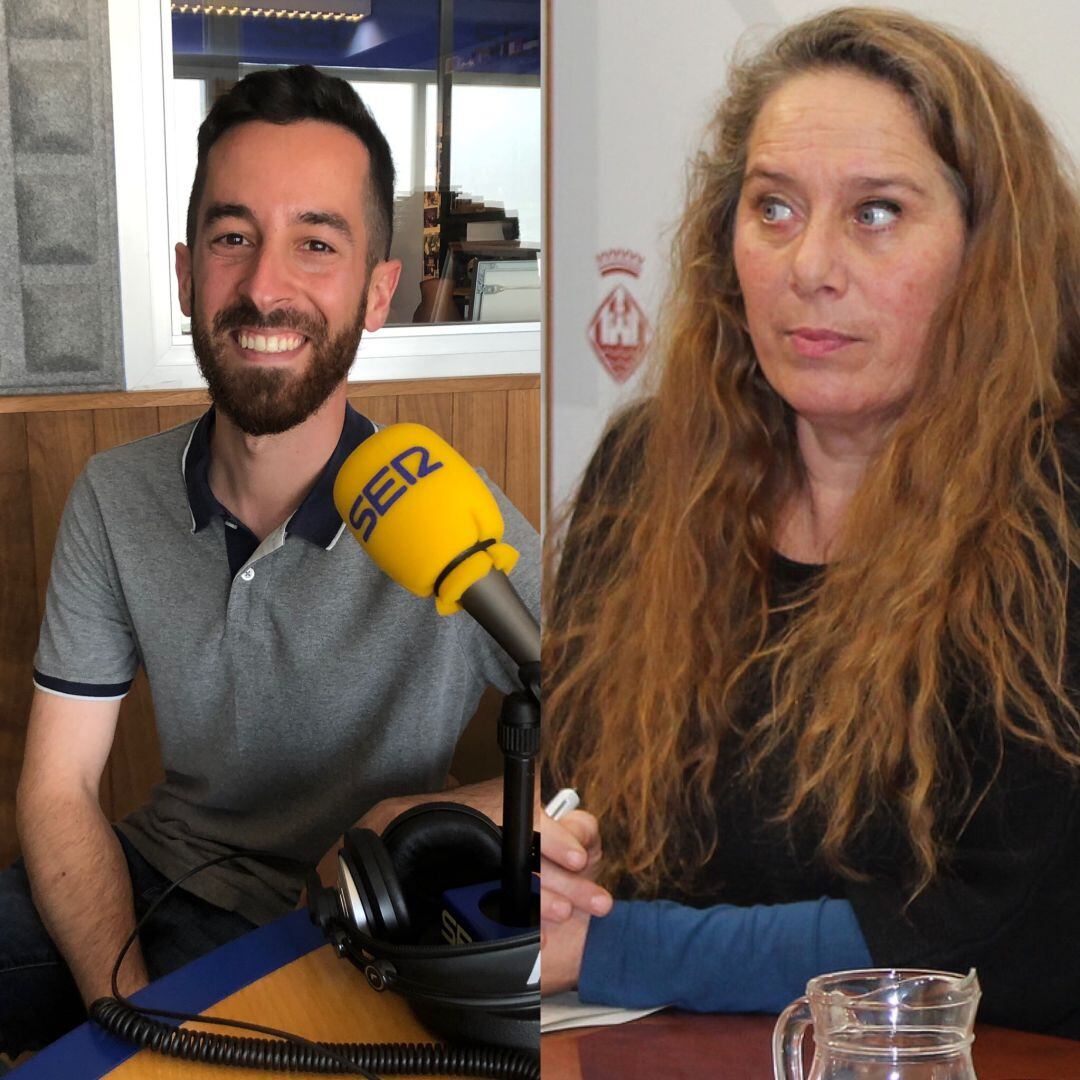 Javier Torres y Viviana de Sans han coincidido en la tertulia de Hoy por Hoy pero la representante de Podemos no ha querido fotografiarse junto al de Ciudadanos