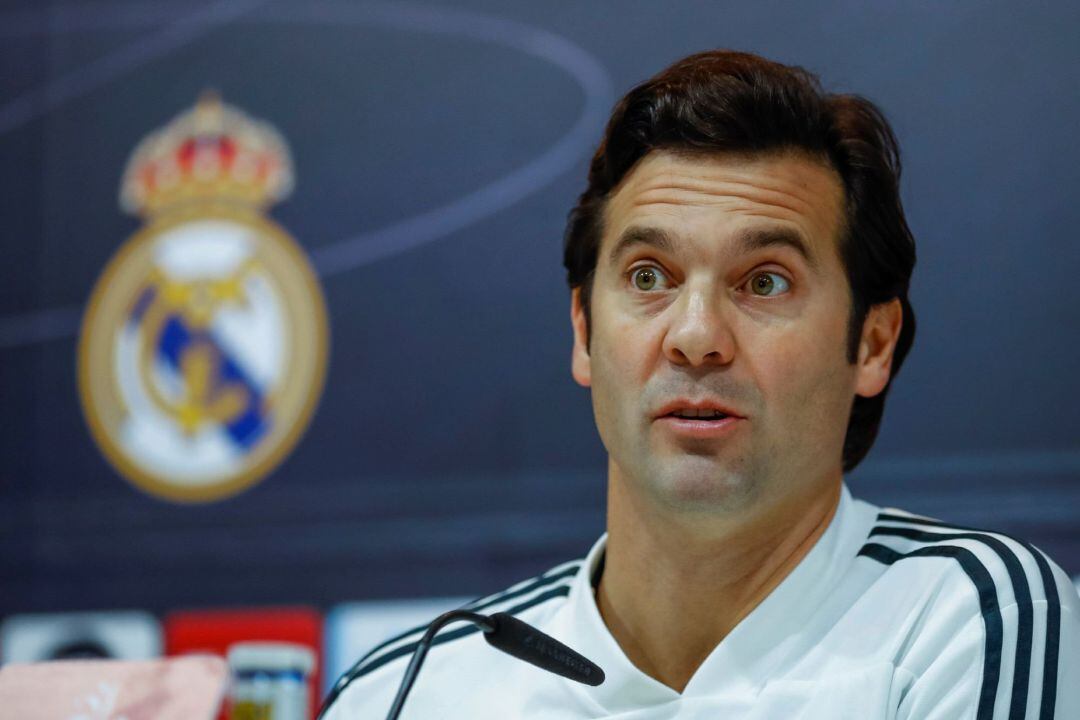 El entrenador del Real Madrid Santiago Solari.