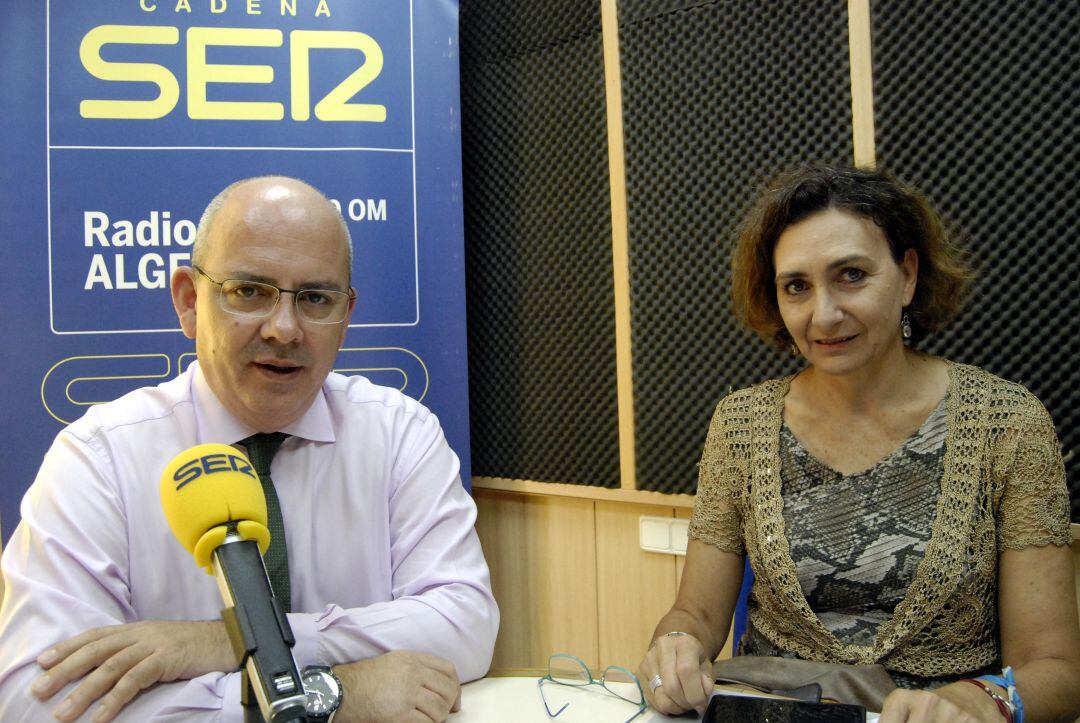 Javier Sánchez Rojas, Presidente de la CEC y la Secretaria General Carmen Romero.