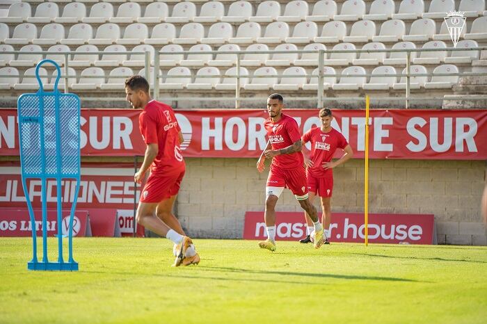 Lafarge en un entreno