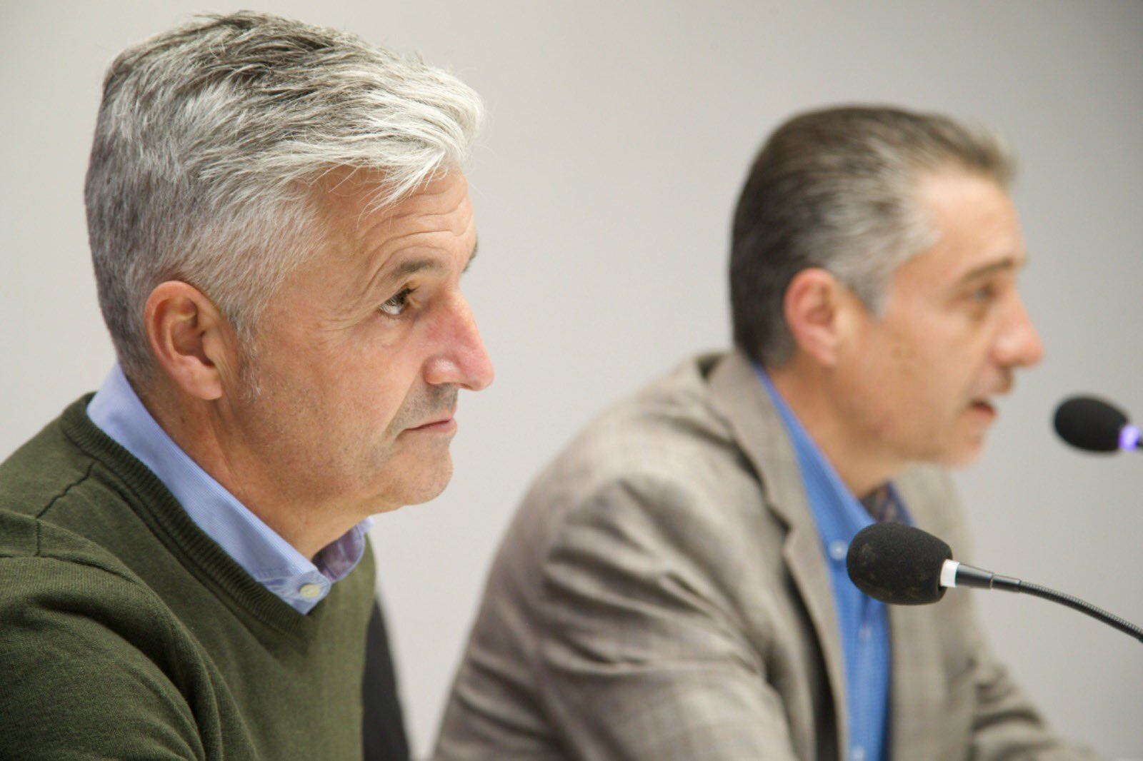 Roberto Suárez en su presentación como director deportivo del Real Oviedo