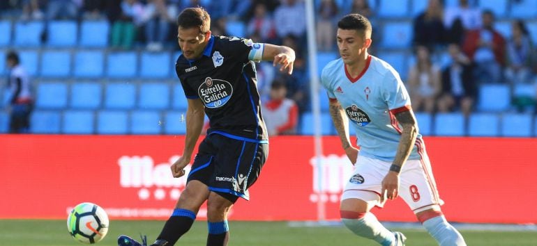 Borges en el partido frente al Celta