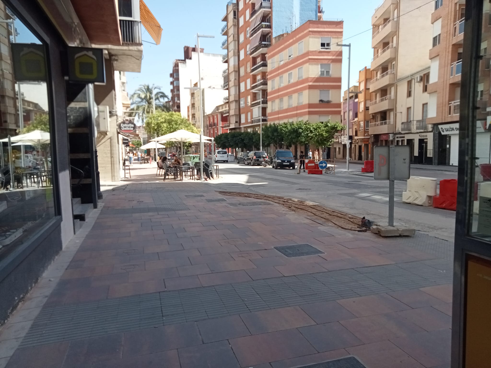 Avenida de la Constitución, en obras