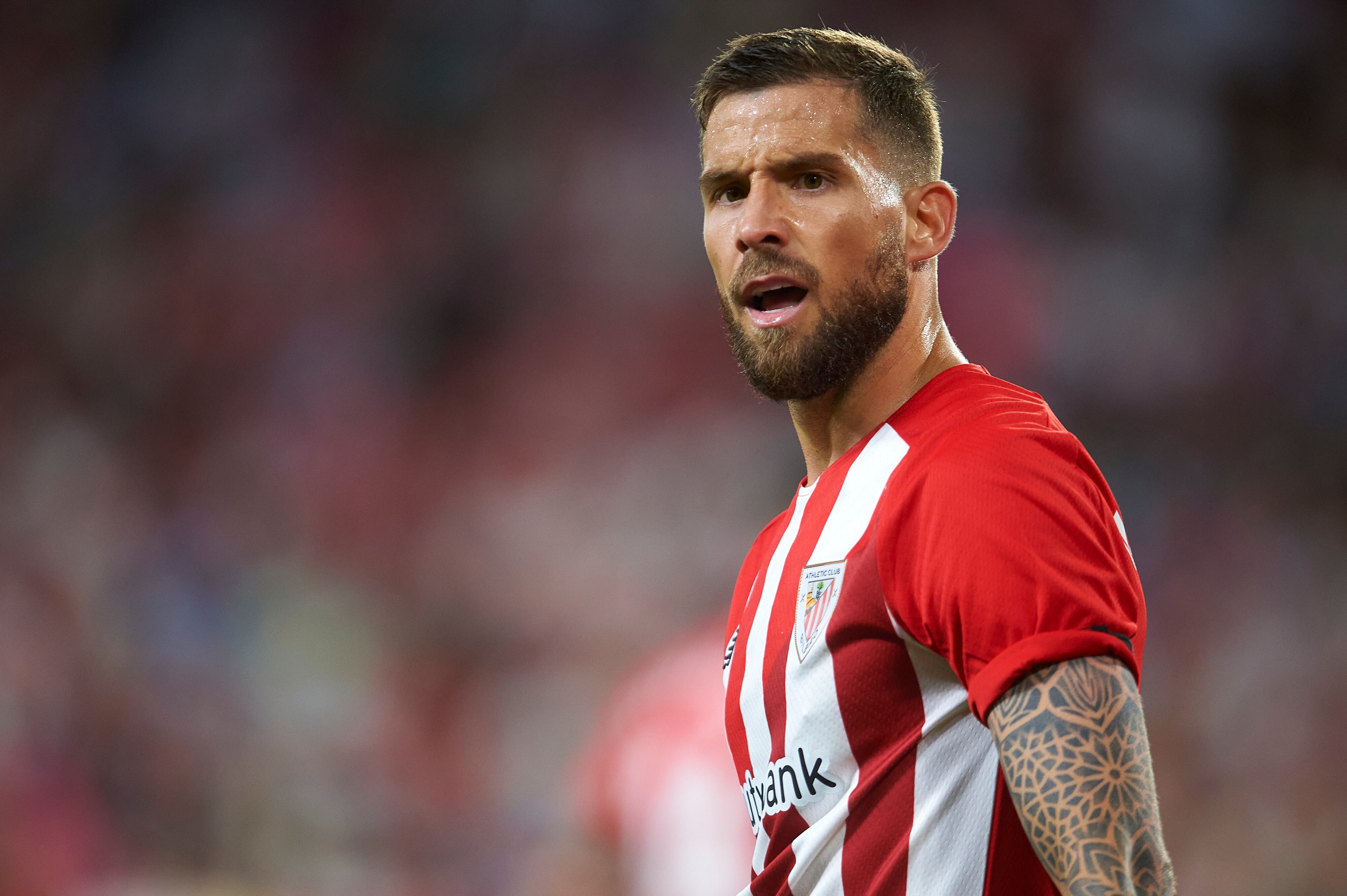 Inigo Martínez en un partido con el Athletic