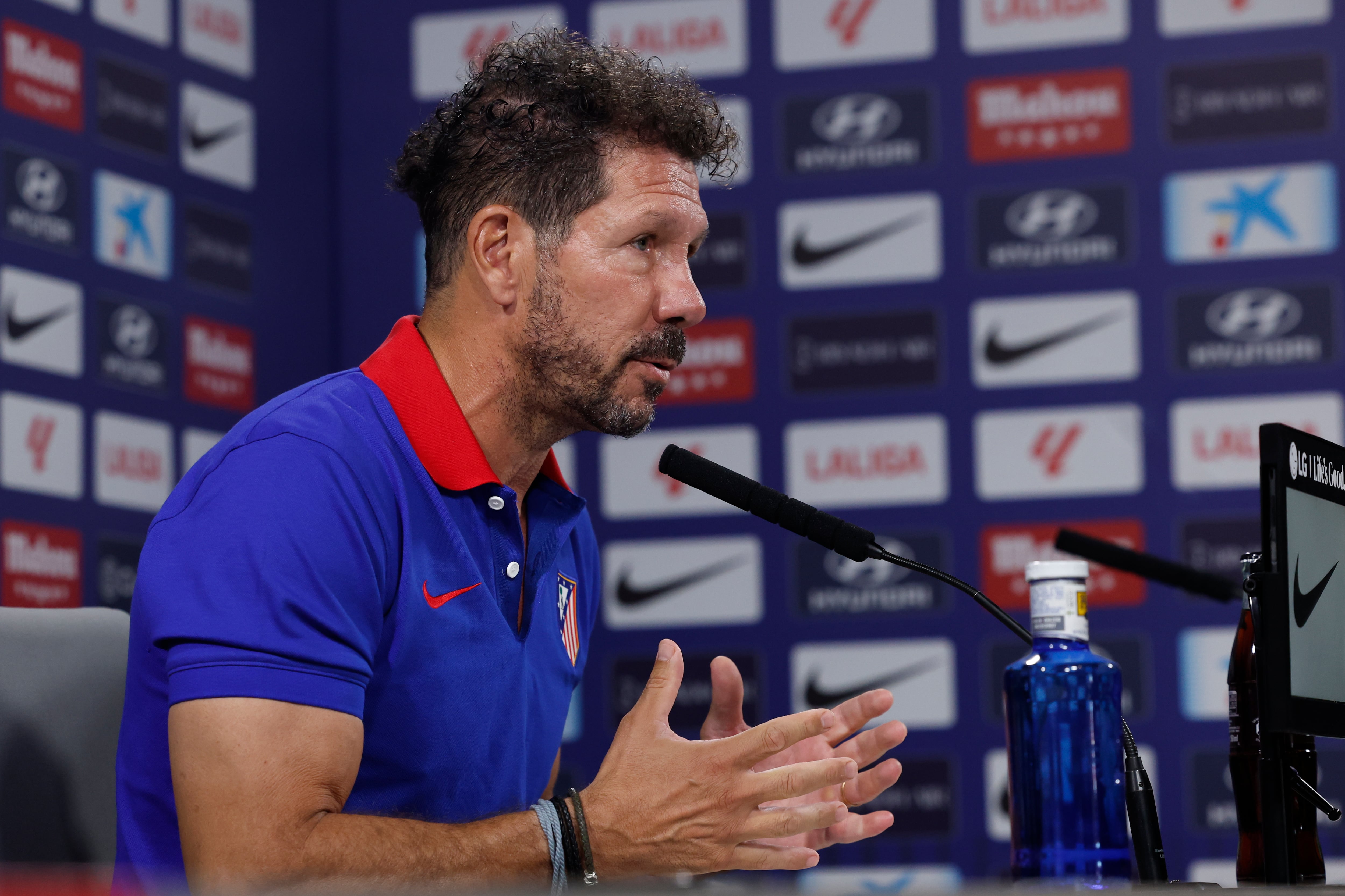 Diego Pablo Simeone, en sala de prensa